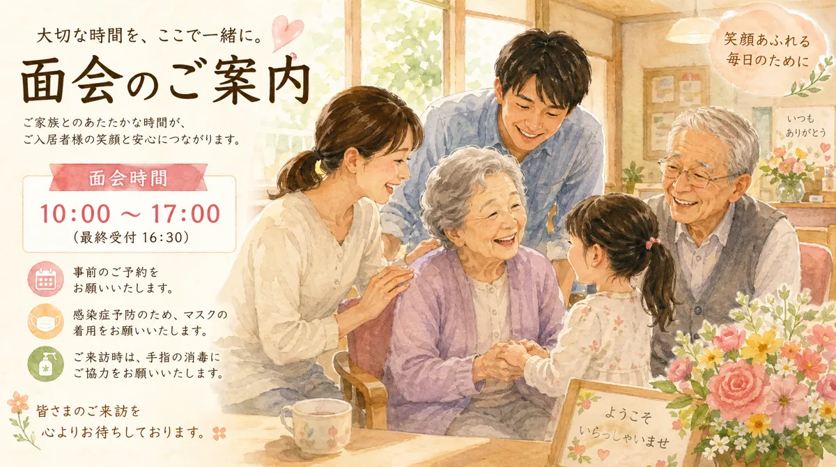 面会についてのお知らせ